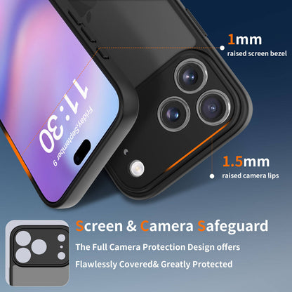 Black Overpowered Minimalist | Military Grade iPhone Case